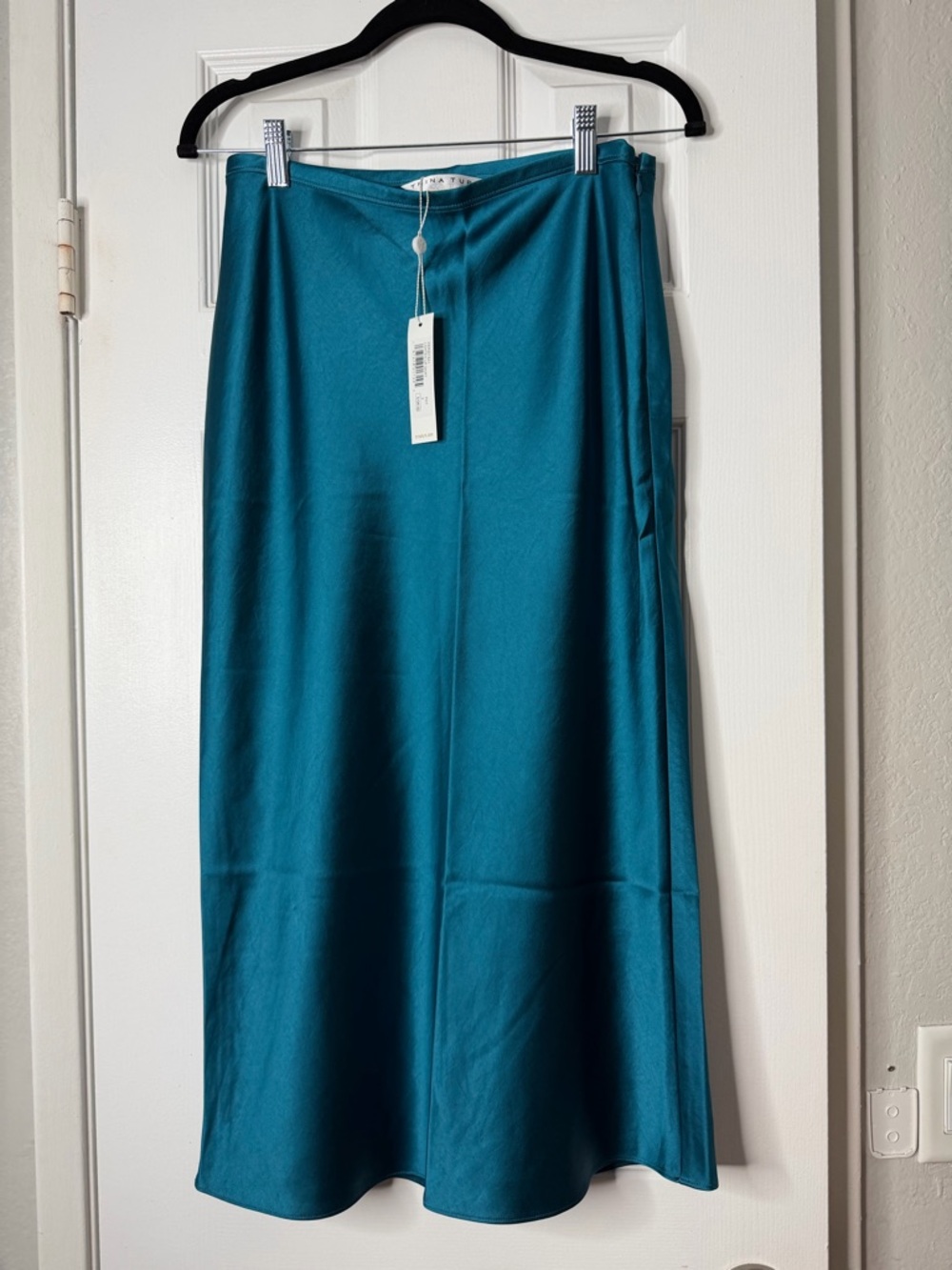 NWT Trina Turk Teal Midi Skirt